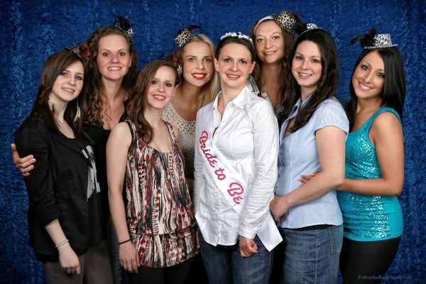 Junggesellinnenabschied Feier im Fotostudio München: gute Geschenkidee