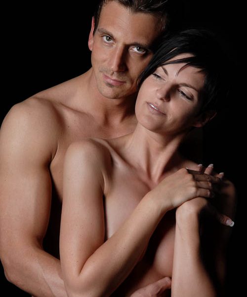 Paarshooting für Aktfotos im Fotostudio Wagner München