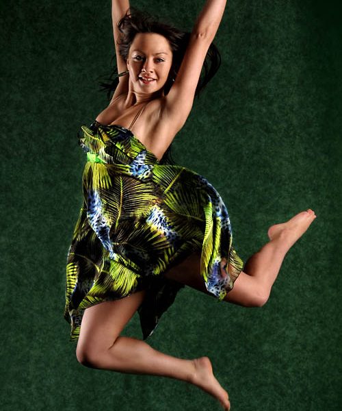 Foto in Sprung: Fotoshooting im Fotostudio